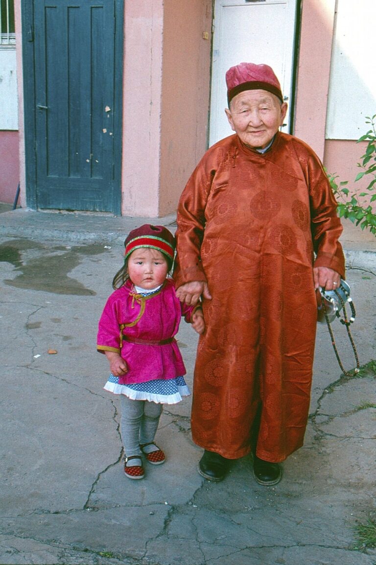 A Mongolian elder and his