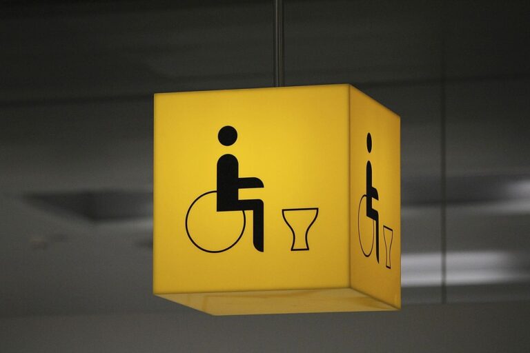 Wheelchair accessible toilet, healthcare photo